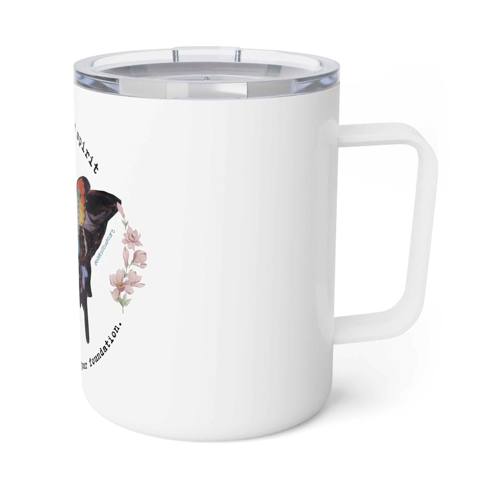 Nurture your spirit. Insulated Coffee Mug, 10oz