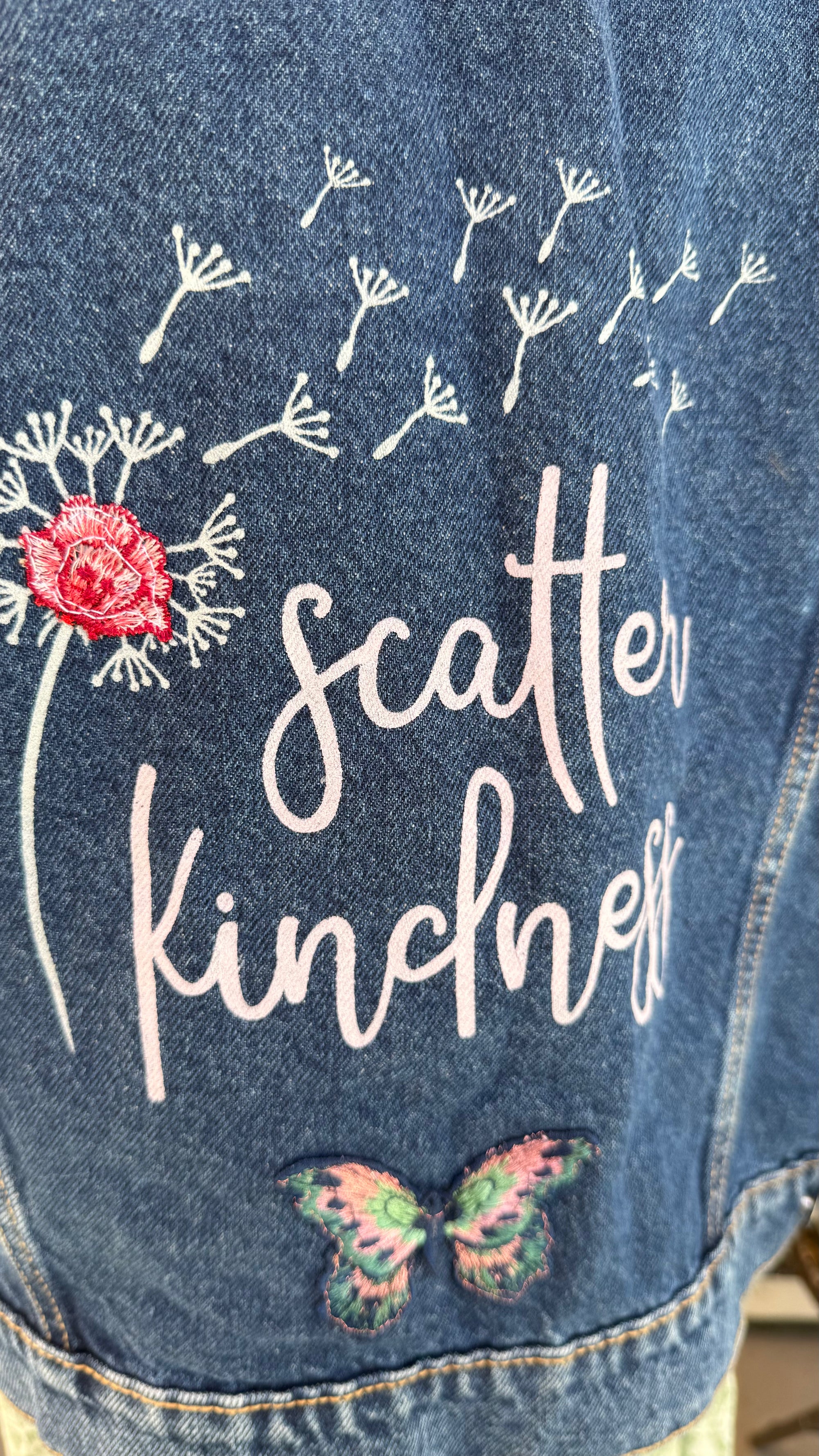 Scatter Kindness Denim Jacket