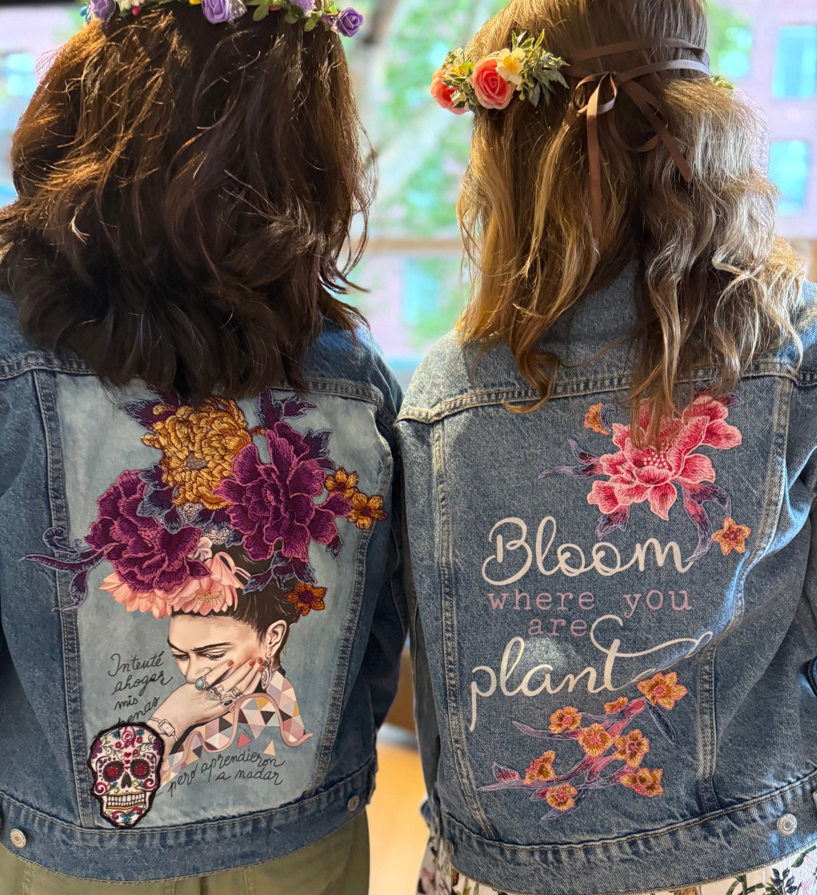Hummingby Wearable Art & Wisdom Denim Jackets