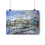 Friday Harbor. Washington. City Art Print