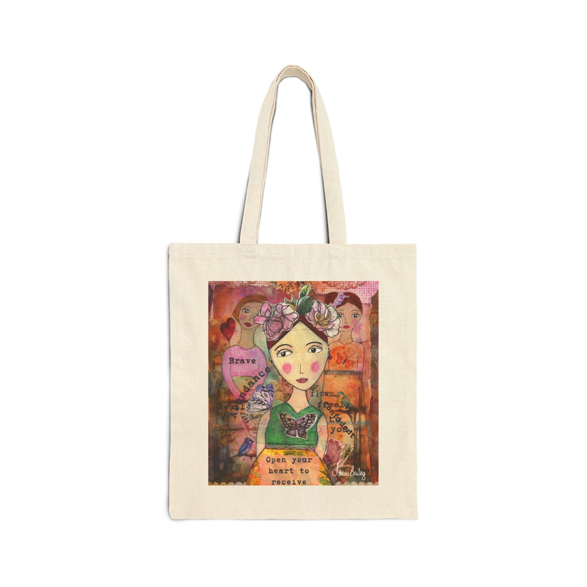 Cotton Canvas Tote Bag. Abundance