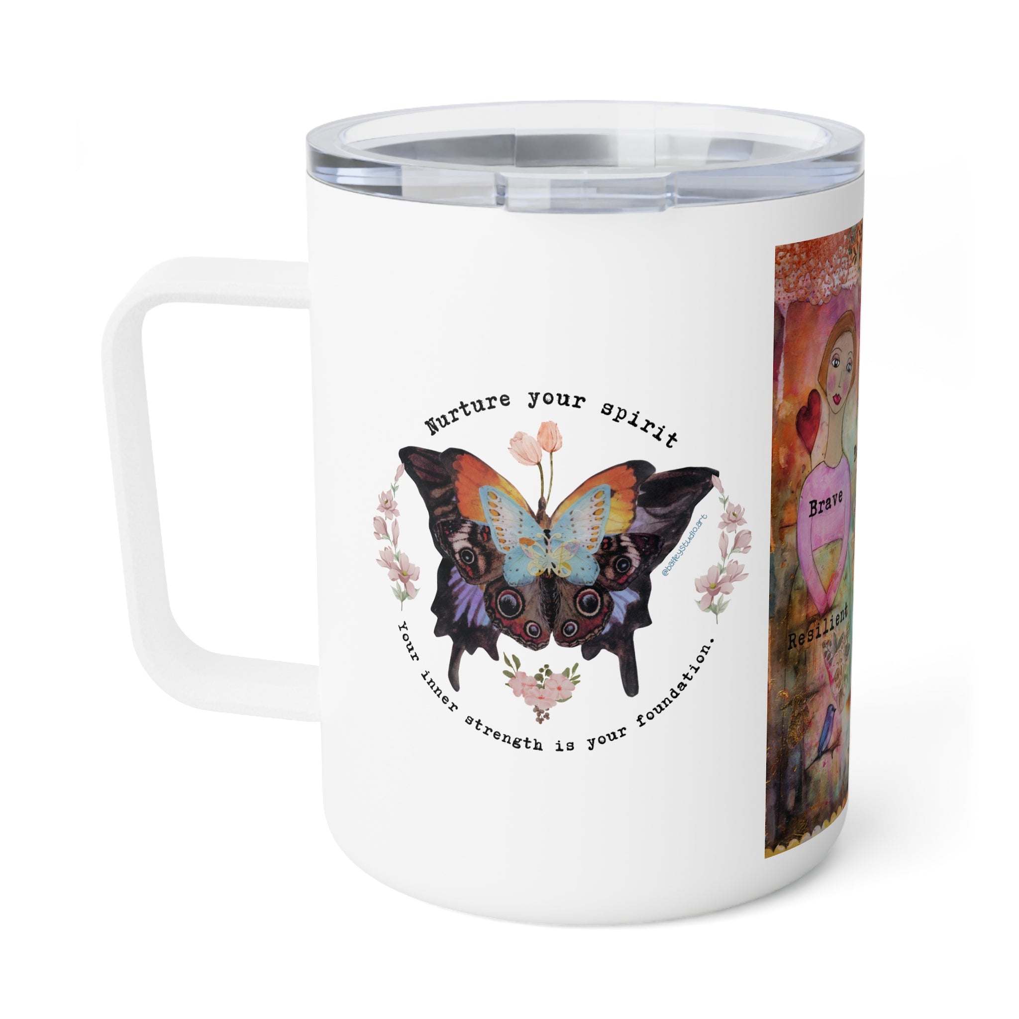 Together we Rise. Moments like these. Insulated Coffee Mug, 10oz