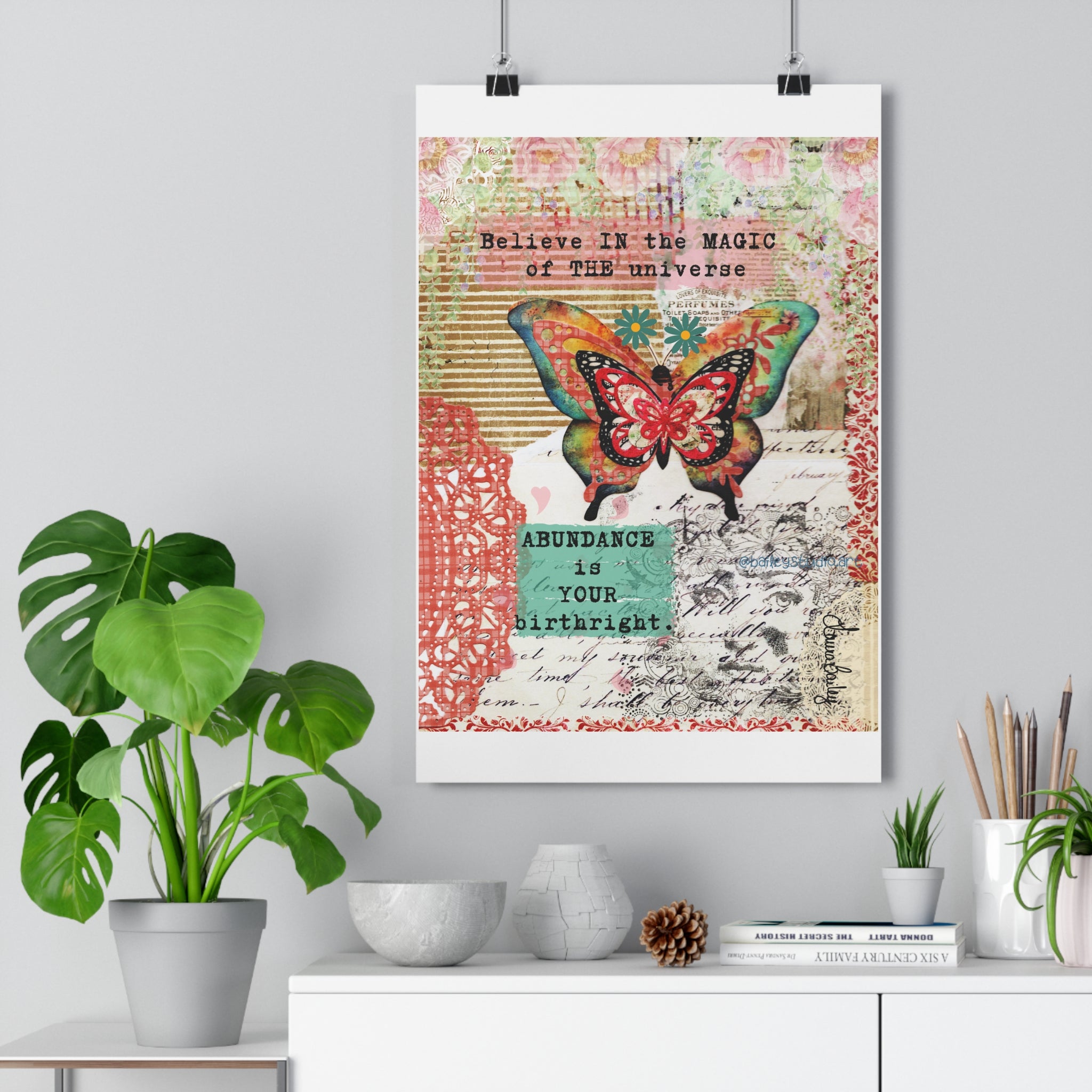 Abudance is your birthright. Whimsical Art Print