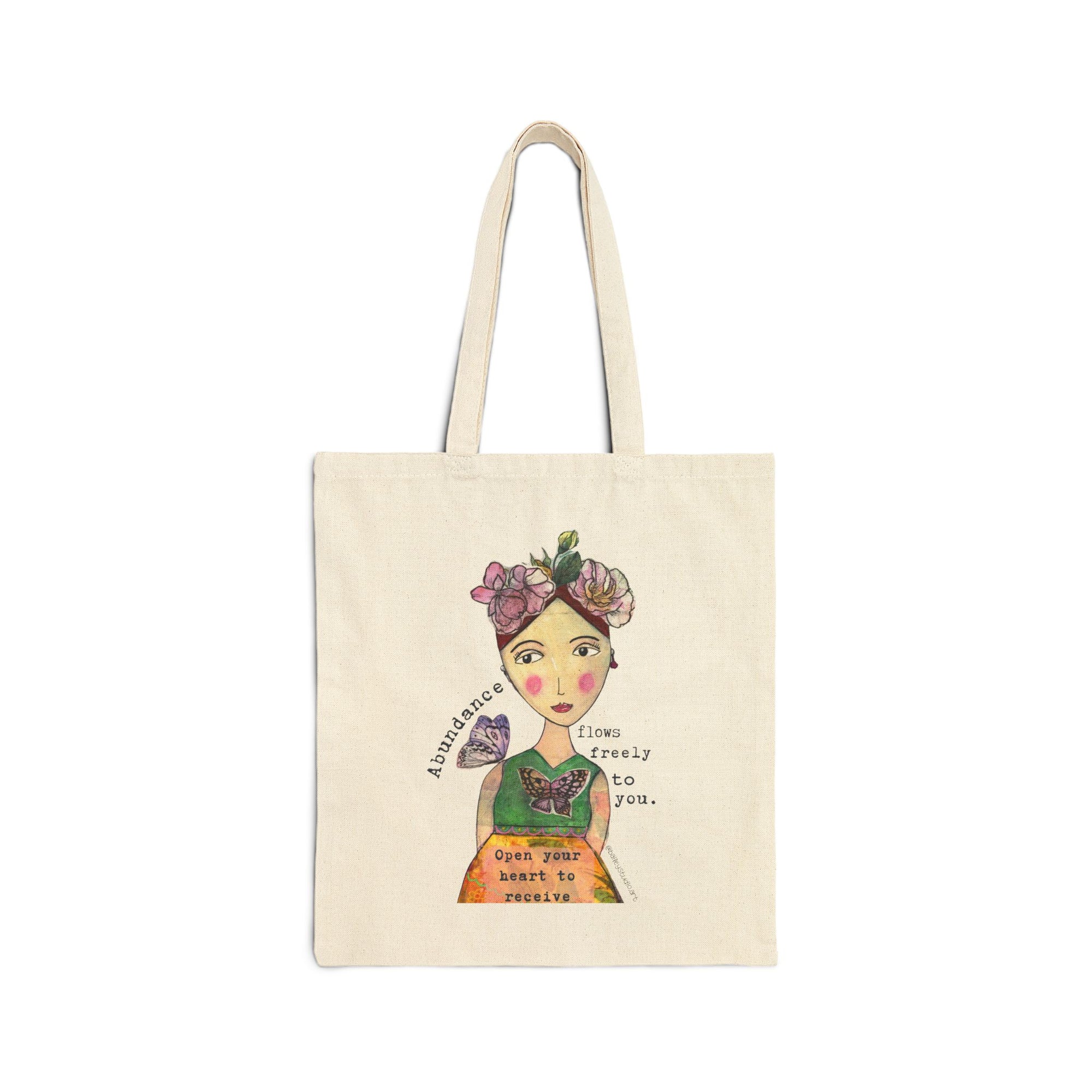 Cotton Canvas Tote Bag. Abundance