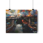 Panama Canal. City Art Print