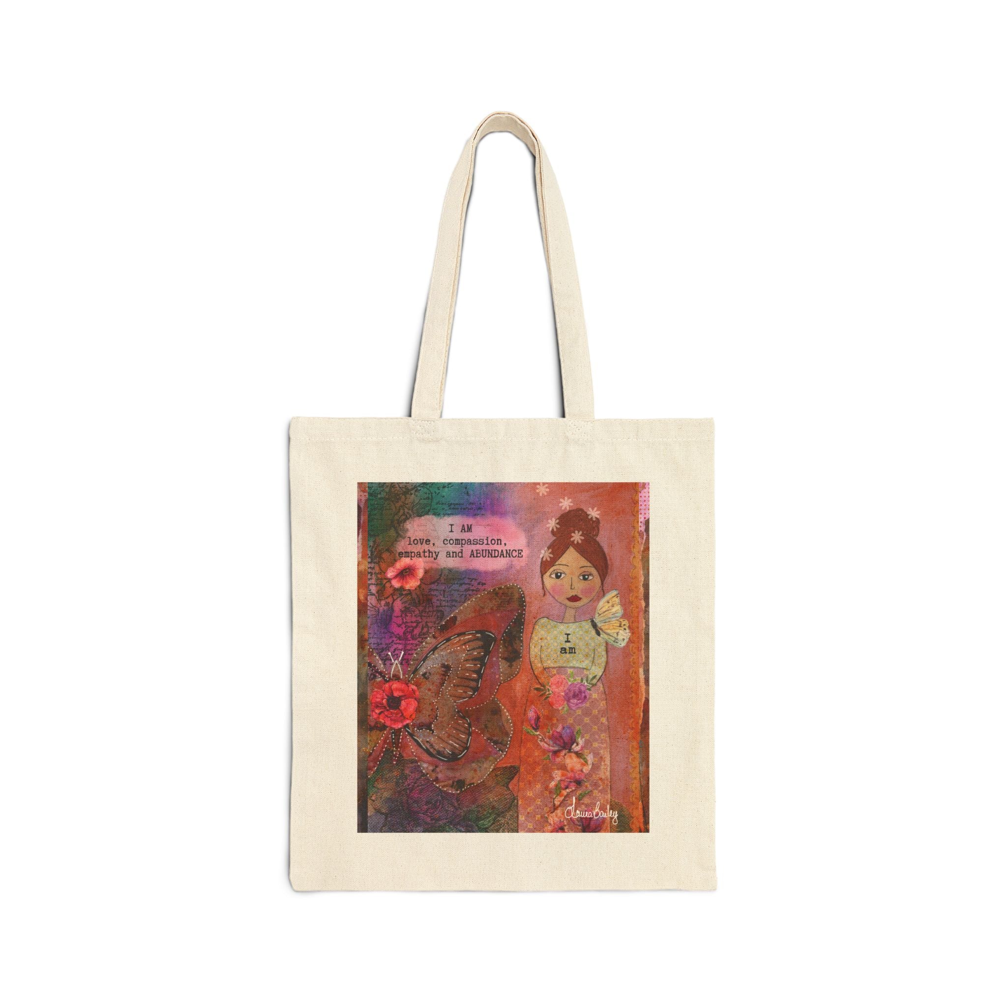 Cotton Canvas Tote Bag. I am