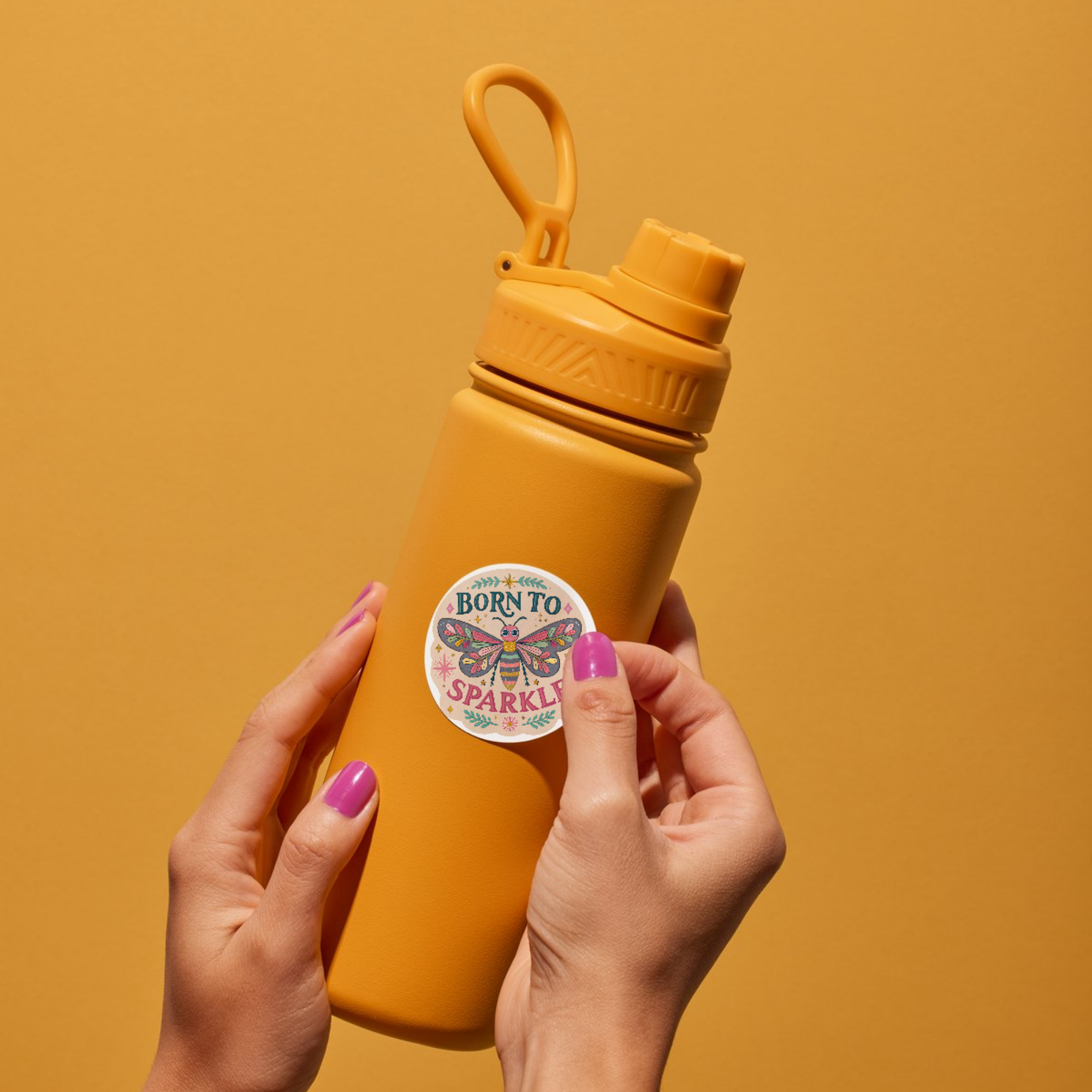 Born to Sparkle Kiss-Cut Sticker - Let Your Light Shine Everywhere