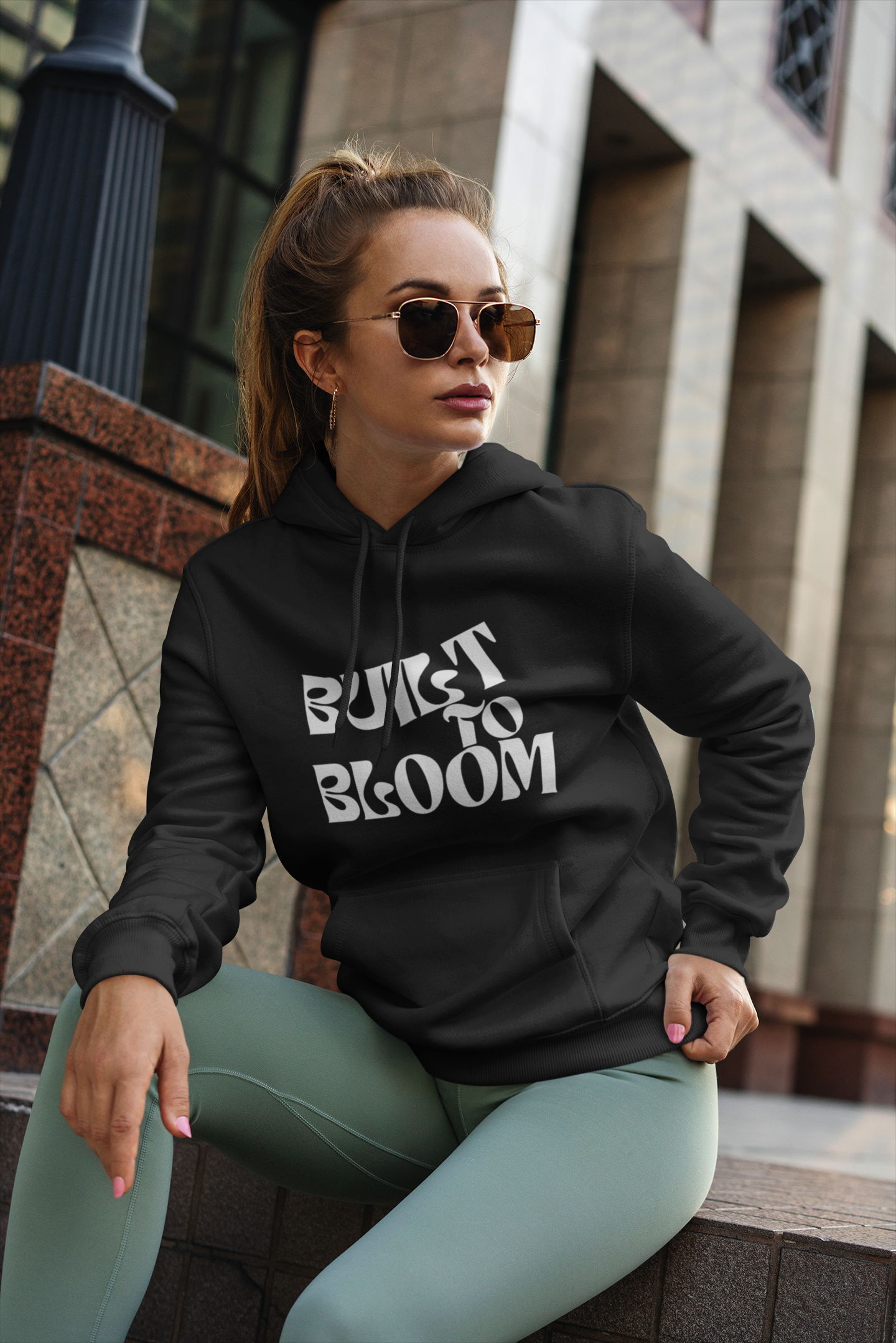 Sweatshirt Hoodie - Stylish & Comfortable Sweatshirt for Growth & Inspiration. Built to Bloom