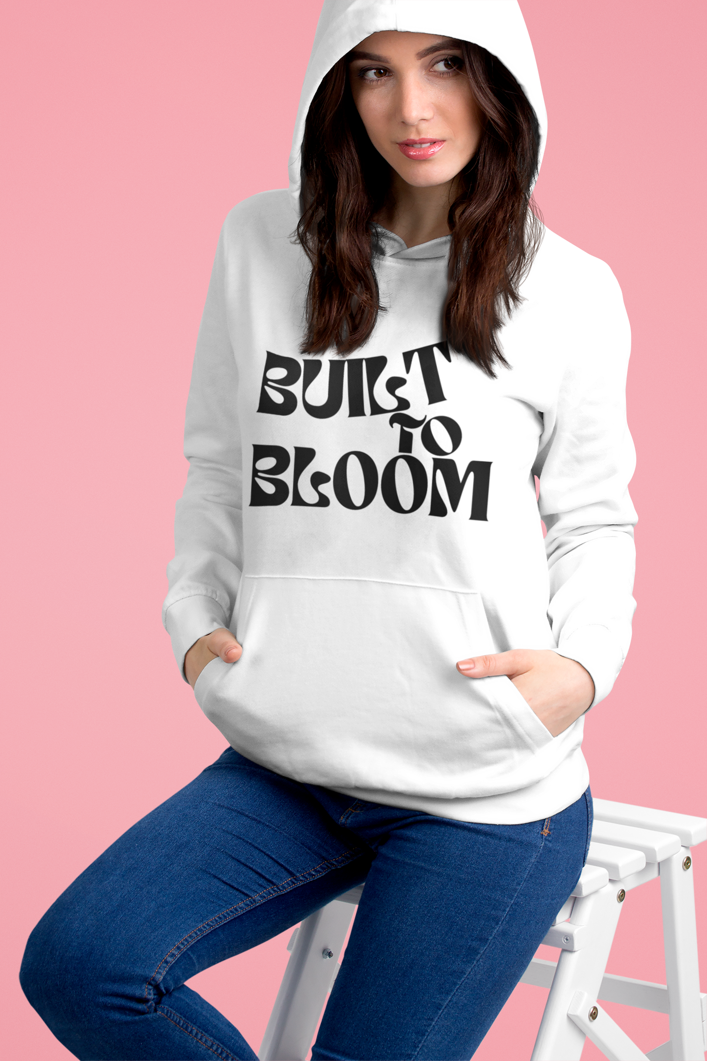 Sweatshirt Hoodie - Stylish & Comfortable Sweatshirt for Growth & Inspiration. Built to Bloom