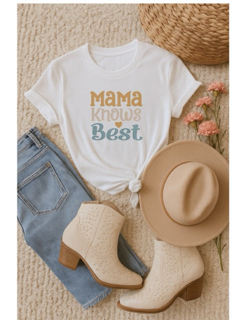 Mama Knows Best T-Shirt - Celebrate the Wisdom of Motherhood