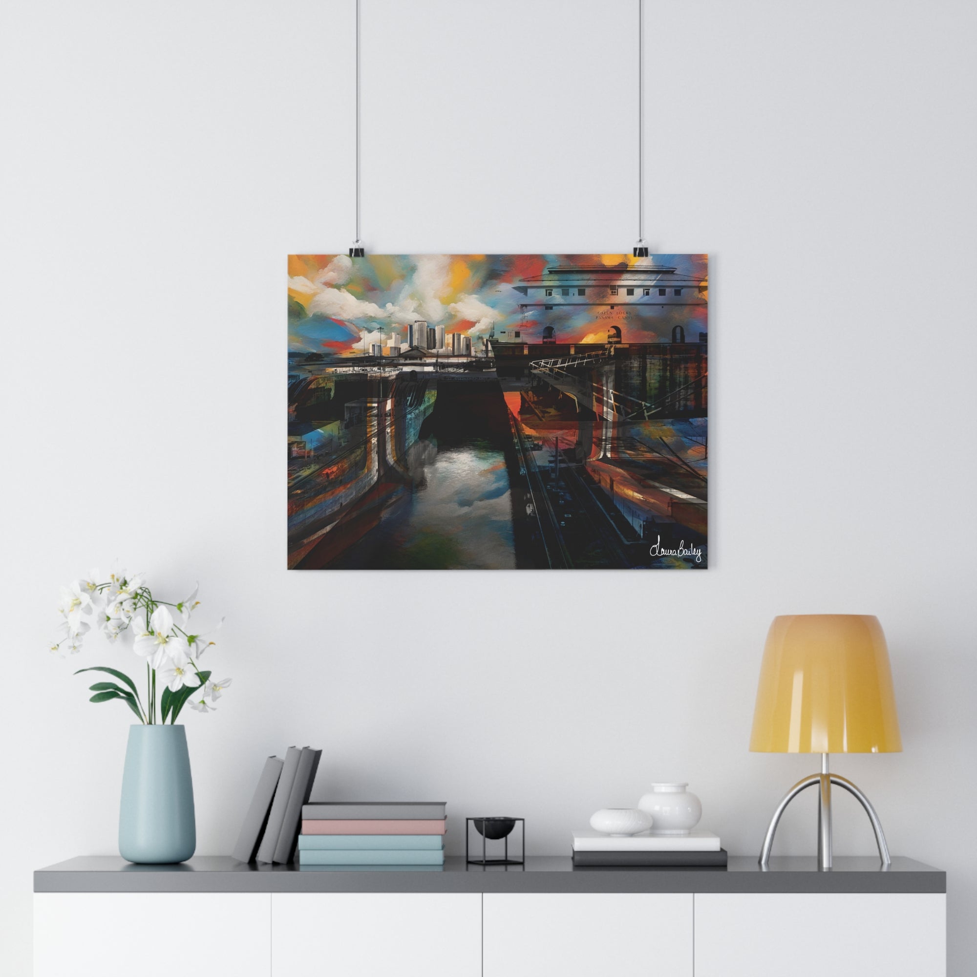 Panama Canal. City Art Print