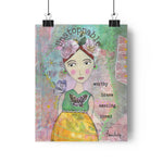 Unstoppable. Whimsical Girl Art Print