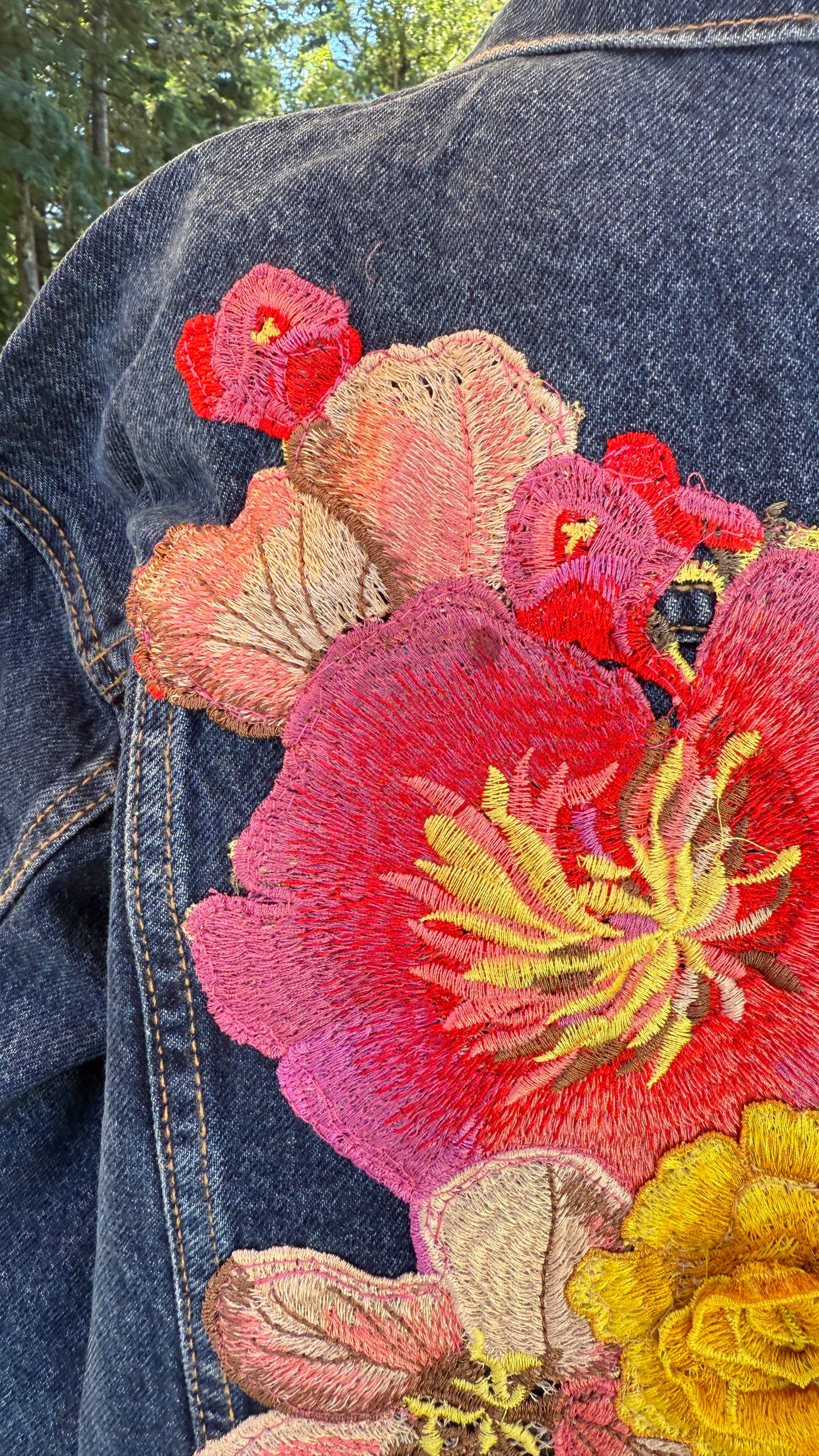 Frida. Flowers Denim Jacket