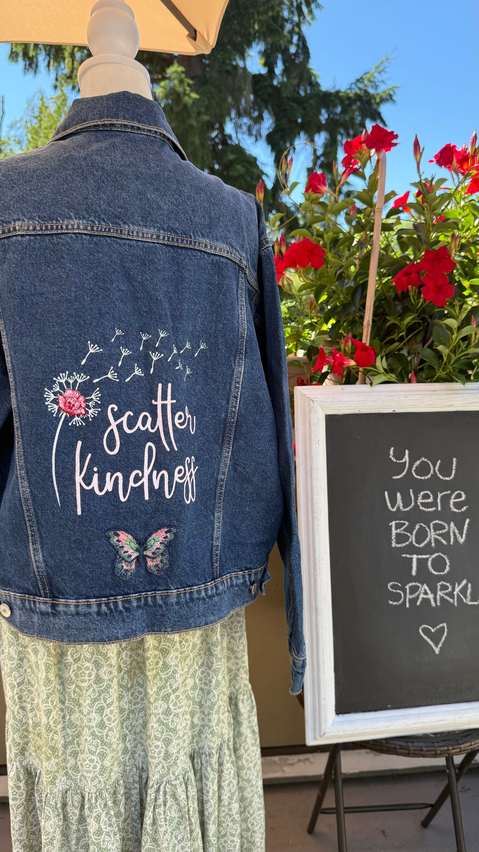 Scatter Kindness Denim Jacket