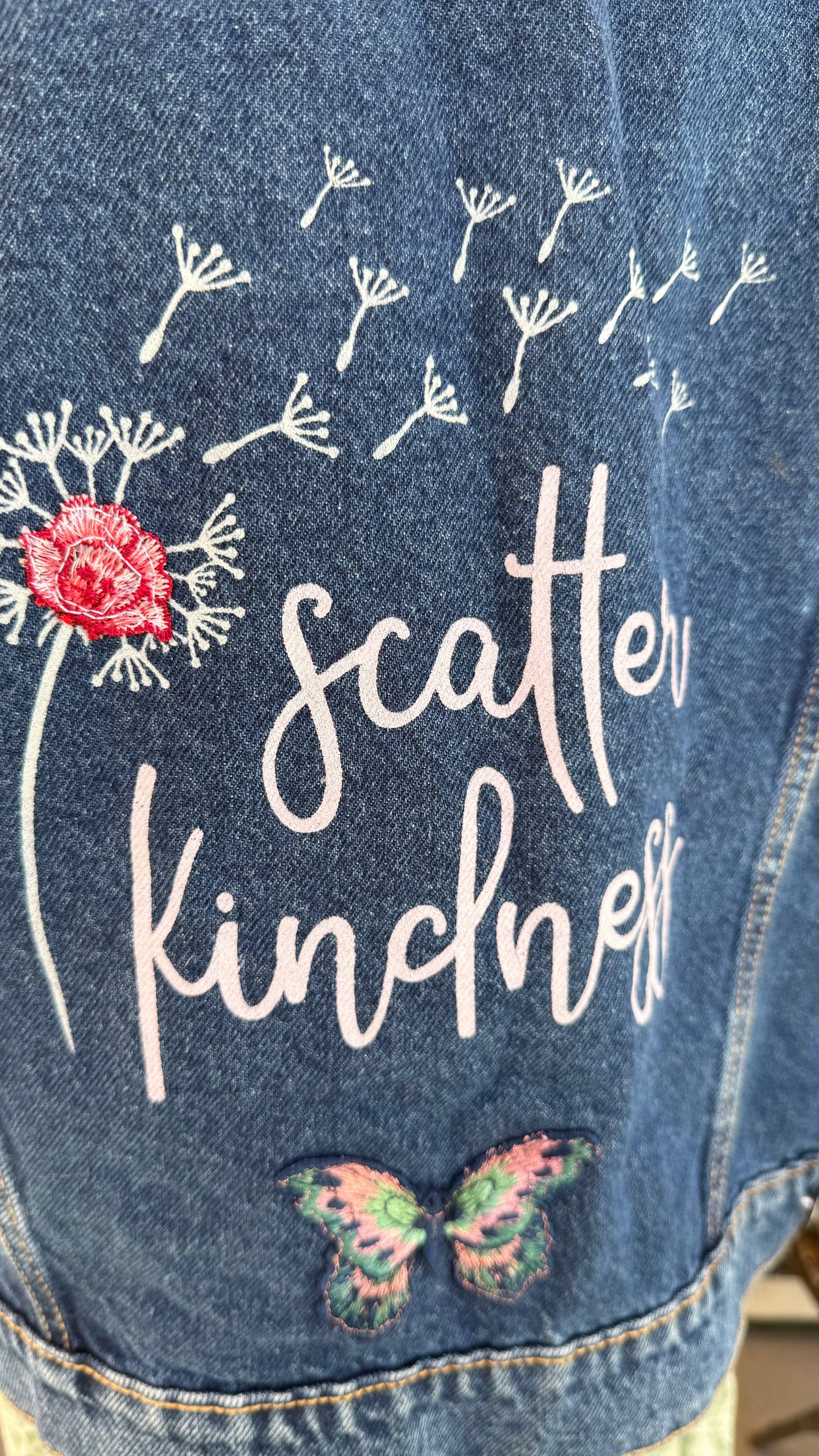 Scatter Kindness Denim Jacket