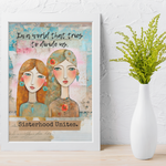 Sisterhood. Art Print